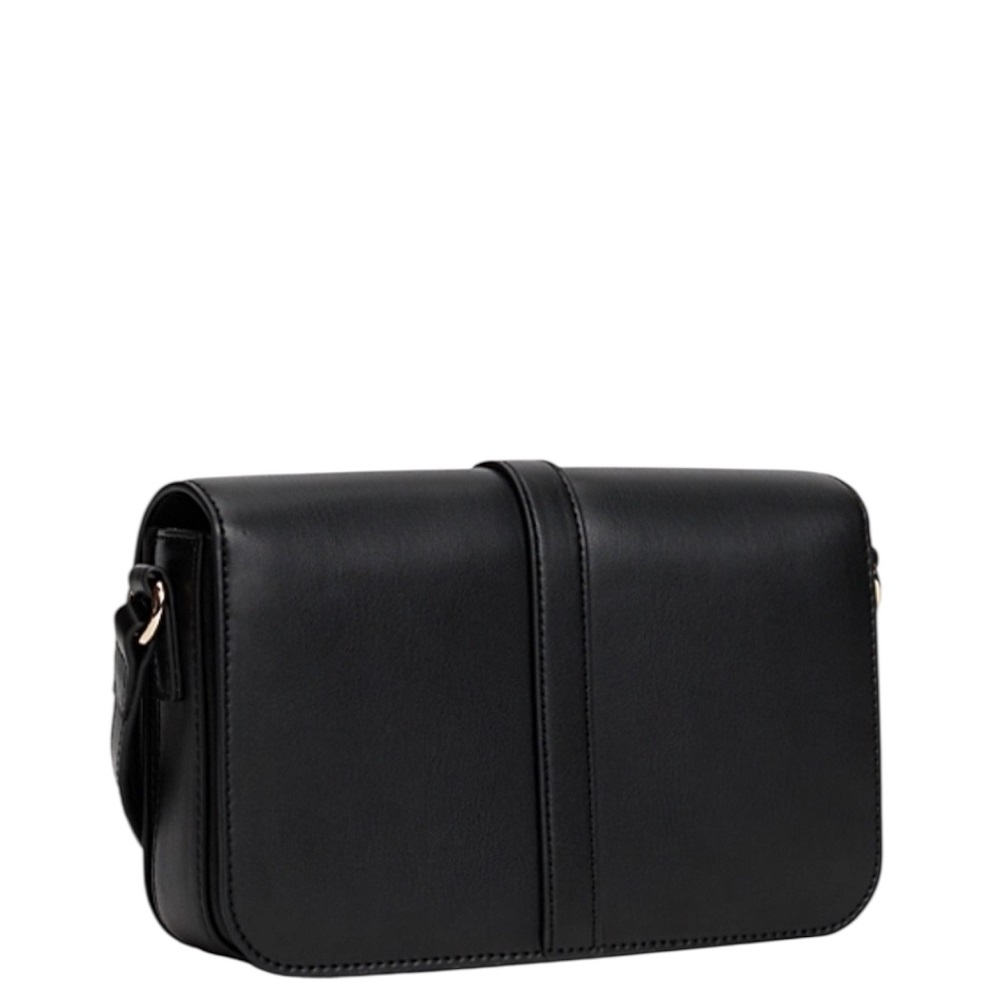 TOMMY HILFIGER</br>Tommy Hilfiger AW0AW17723-BDS Γυναικεία Τσάντα Χιαστή Μαύρο Th Libre Flap Crossover