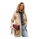 TOMMY HILFIGER</br>Tommy Hilfiger AW0AW17723-VLP Γυναικεία Τσάντα Χιαστή Μπορντό Th Libre Flap Crossover