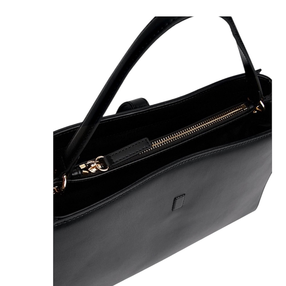 TOMMY HILFIGER</br>Tommy Hilfiger AW0AW17724-BDS Γυναικεία Τσάντα Χειρός Μαύρο Th Libre Med Satchel