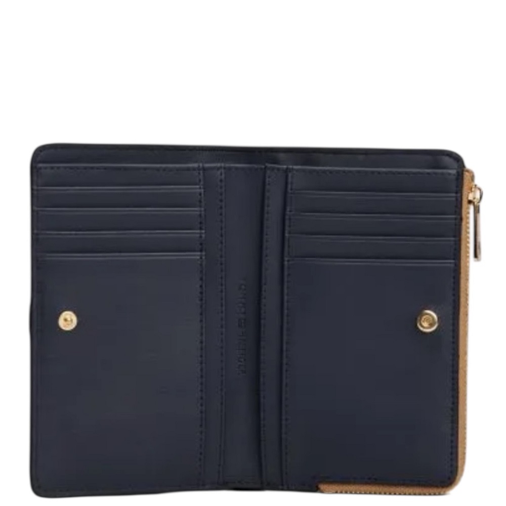 TOMMY HILFIGER</br>Tommy Hilfiger AW0AW17752-RBC Γυναικείο Πορτοφόλι Μπεζ Th Icon Lrg Za TOMMY HILFIGER</br>Tommy Hilfiger AW0AW17752-RBC Γυναικείο Πορτοφόλι Μπεζ Th Icon Lrg Za