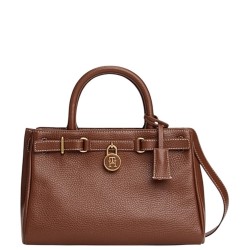 Γυναικεία Τσάντα Χειρός Ταμπά Δέρμα American Icon Mini Tote AW0AW17926-GVI Tommy Hilfiger