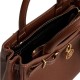 TOMMY HILFIGER</br>Γυναικεία Τσάντα Χειρός Ταμπά Δέρμα American Icon Mini Tote AW0AW17926-GVI Tommy Hilfiger