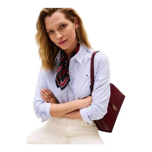 Tommy Hilfiger AW0AW17967-DW6 Γυναικείο Φουλάρι Μπλε Th Heitage Script Silk Scarf Tommy Hilfiger AW0AW17967-DW6 Γυναικείο Φουλάρι Μπλε Th Heitage Script Silk Scarf