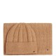 TOMMY HILFIGER</br>Tommy Hilfiger AW0AW17994-RBC Γυναικείο Σετ Κασκόλ/Σκούφος Κάμελ Th Flag Fluffy Beanie & Scarf Gp