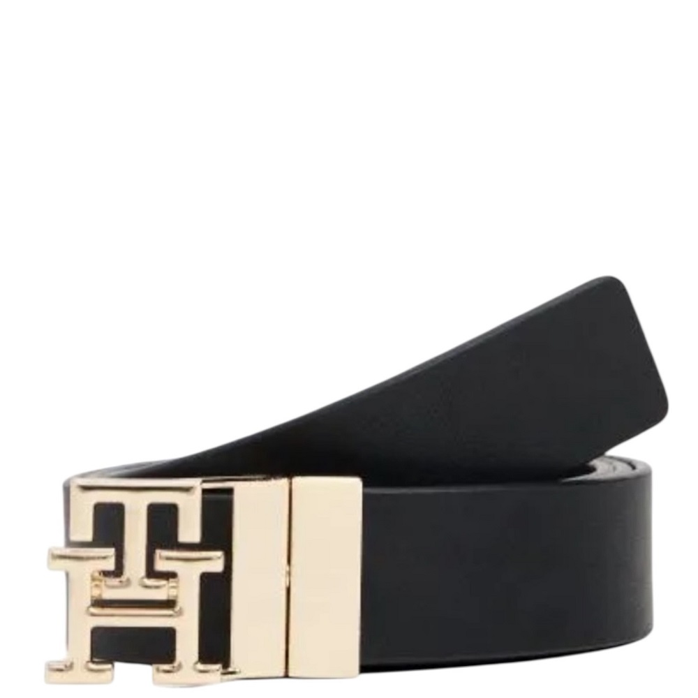 TOMMY HILFIGER</br>Tommy Hilfiger AW0AW18019-0GJ Γυναικεία Ζώνη Διπλής Όψης Μαύρο Th Modern 3.0 Rev Mono TOMMY HILFIGER</br>Tommy Hilfiger AW0AW18019-0GJ Γυναικεία Ζώνη Διπλής Όψης Μαύρο Th Modern 3.0 Rev Mono
