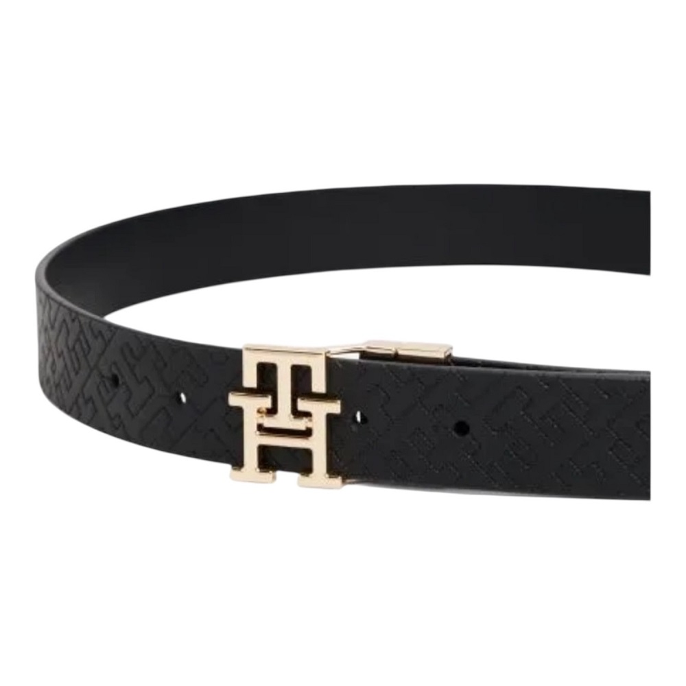 TOMMY HILFIGER</br>Tommy Hilfiger AW0AW18019-0GJ Γυναικεία Ζώνη Διπλής Όψης Μαύρο Th Modern 3.0 Rev Mono TOMMY HILFIGER</br>Tommy Hilfiger AW0AW18019-0GJ Γυναικεία Ζώνη Διπλής Όψης Μαύρο Th Modern 3.0 Rev Mono