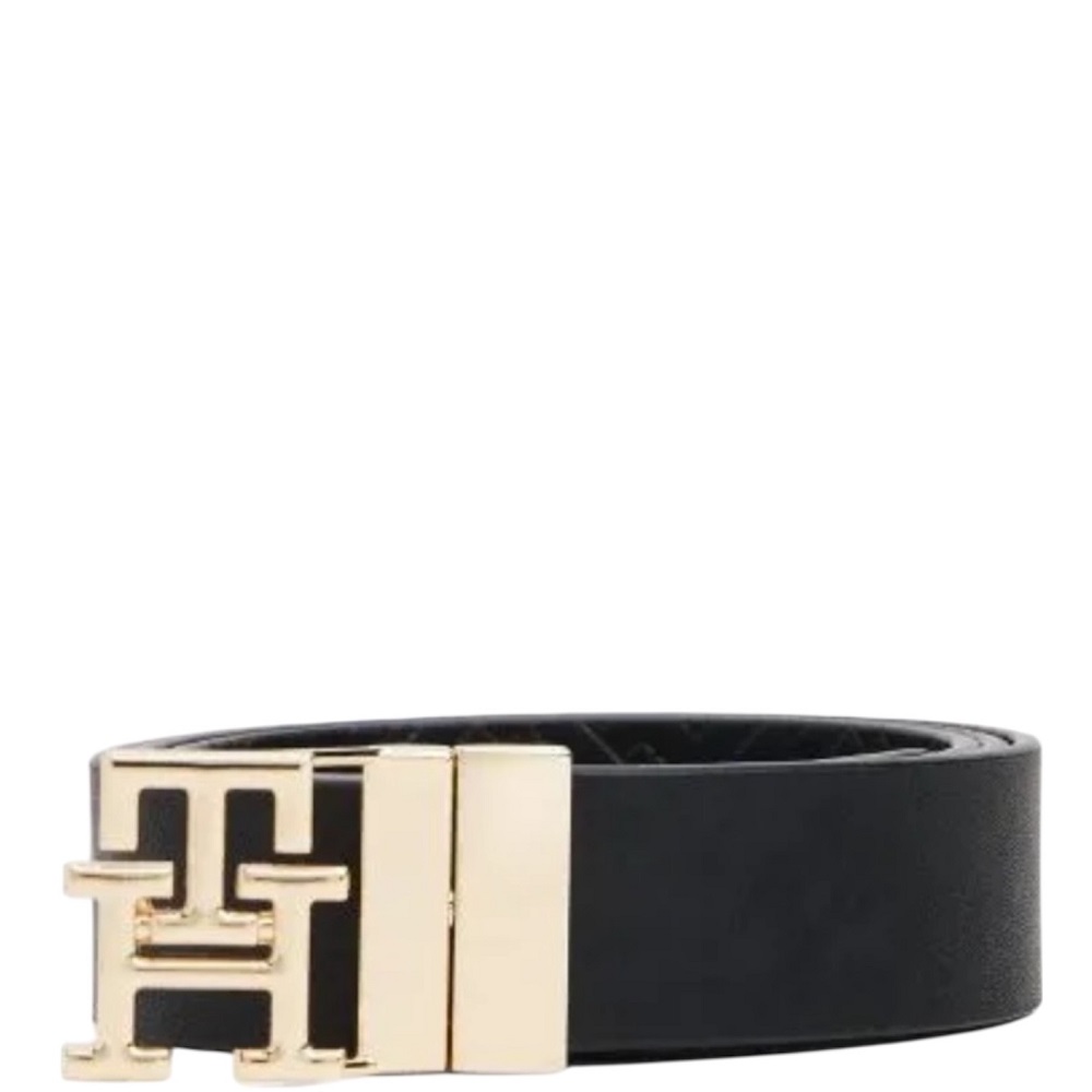 TOMMY HILFIGER</br>Tommy Hilfiger AW0AW18019-0GJ Γυναικεία Ζώνη Διπλής Όψης Μαύρο Th Modern 3.0 Rev Mono TOMMY HILFIGER</br>Tommy Hilfiger AW0AW18019-0GJ Γυναικεία Ζώνη Διπλής Όψης Μαύρο Th Modern 3.0 Rev Mono