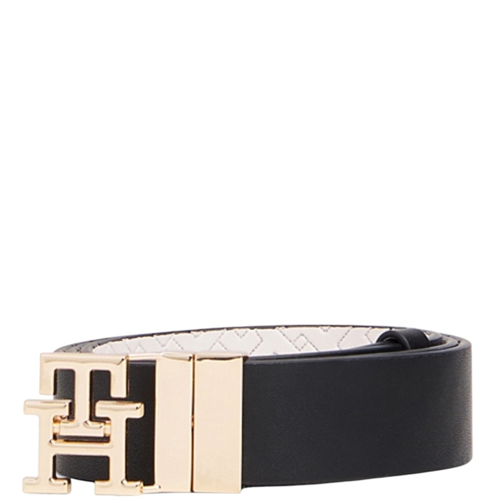 TOMMY HILFIGER</br>Tommy Hilfiger AW0AW18019-BDS Γυναικεία Ζώνη Διπλής Όψης Μαύρο/Λευκό Δέρμα Th Modern 3.0 Rev Mono TOMMY HILFIGER</br>Tommy Hilfiger AW0AW18019-BDS Γυναικεία Ζώνη Διπλής Όψης Μαύρο/Λευκό Δέρμα Th Modern 3.0 Rev Mono
