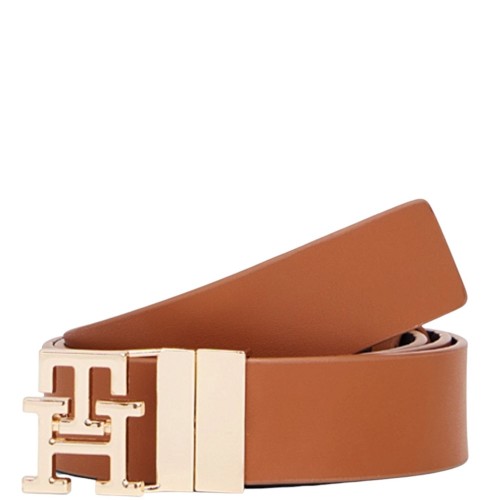 Tommy Hilfiger AW0AW18019-GB8 Γυναικεία Ζώνη Διπλής Όψης Ταμπά/Μπλε Δέρμα Th Modern 3.0 Rev Mono 