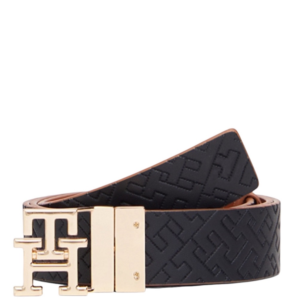 TOMMY HILFIGER</br>Tommy Hilfiger AW0AW18019-GB8 Γυναικεία Ζώνη Διπλής Όψης Ταμπά/Μπλε Δέρμα Th Modern 3.0 Rev Mono TOMMY HILFIGER</br>Tommy Hilfiger AW0AW18019-GB8 Γυναικεία Ζώνη Διπλής Όψης Ταμπά/Μπλε Δέρμα Th Modern 3.0 Rev Mono