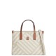 TOMMY HILFIGER</br>Tommy Hilfiger AW0AW18393-0F4 Γυναικεία Τσάντα Χειρός Th City Mini Tote Μπεζ/Ταμπά