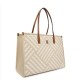 TOMMY HILFIGER</br>Tommy Hilfiger AW0AW18394-0F4 Γυναικεία Τσάντα Ώμου Th City Tote Μπεζ/Ταμπά