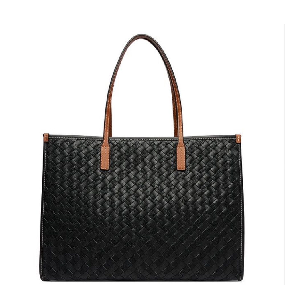 TOMMY HILFIGER</br>Tommy Hilfiger AW0AW18394-0GJ Γυναικεία Τσάντα Ώμου Th City Tote Μαύρο/Ταμπά