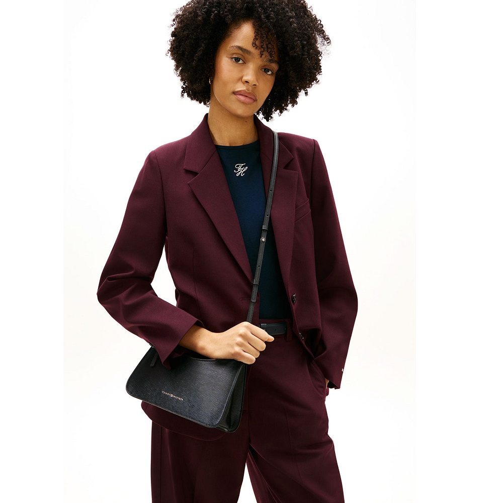 TOMMY HILFIGER</br>Tommy Hilfiger AW0AW18619-BDS Γυναικεία Τσάντα Th Modern Crossover Μαύρο