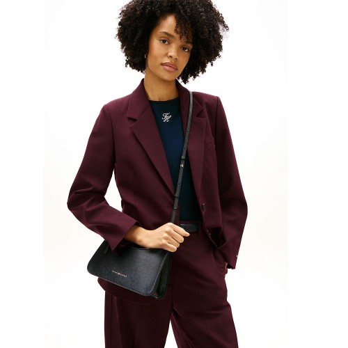 Tommy Hilfiger AW0AW18619-BDS Γυναικεία Τσάντα Th Modern Crossover Μαύρο