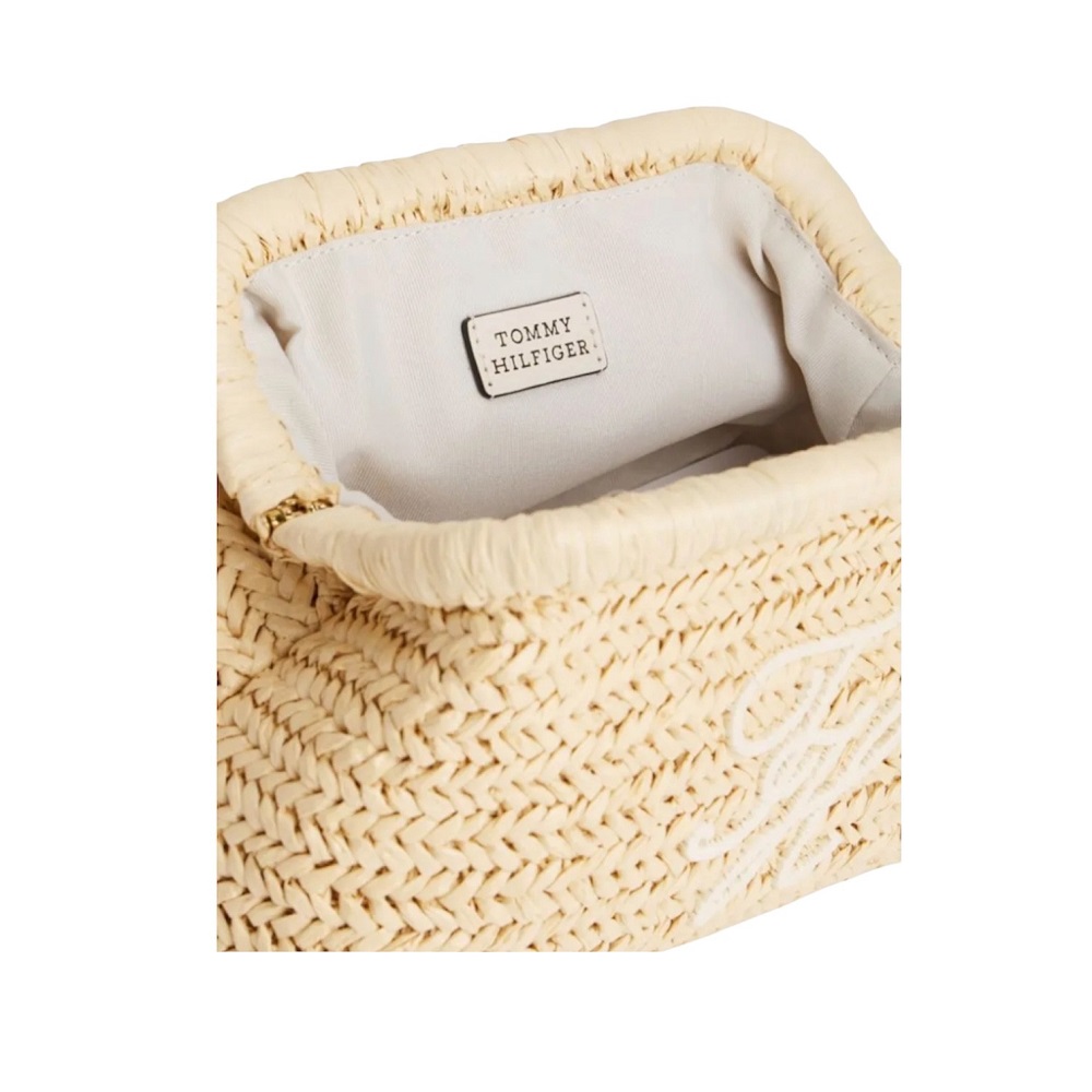 TOMMY HILFIGER</br>Tommy Hilfiger AW0AW18627-0FA Γυναικεία Τσάντα Χειρός Th Elevated Summer Clutch Raffia TOMMY HILFIGER</br>Tommy Hilfiger AW0AW18627-0FA Γυναικεία Τσάντα Χειρός Th Elevated Summer Clutch Raffia