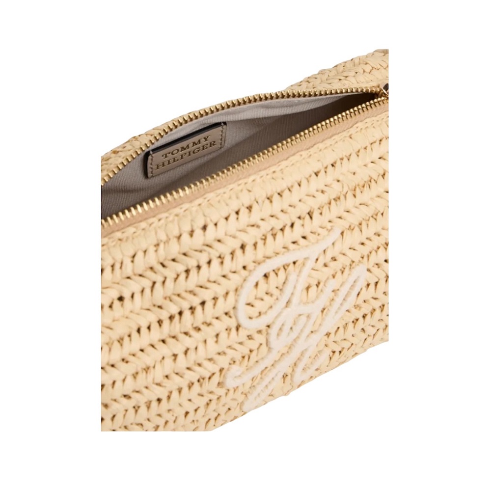 TOMMY HILFIGER</br>Tommy Hilfiger AW0AW18628-0FA Γυναικεία Τσάντα Ώμου Μπεζ Th Elevated Summer Chain Bag Raffia TOMMY HILFIGER</br>Tommy Hilfiger AW0AW18628-0FA Γυναικεία Τσάντα Ώμου Μπεζ Th Elevated Summer Chain Bag Raffia