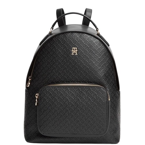 Tommy Hilfiger AW0AW18852-BDS Γυναικεία Τσάντα Backpack Μαύρο Th Daily Monogram