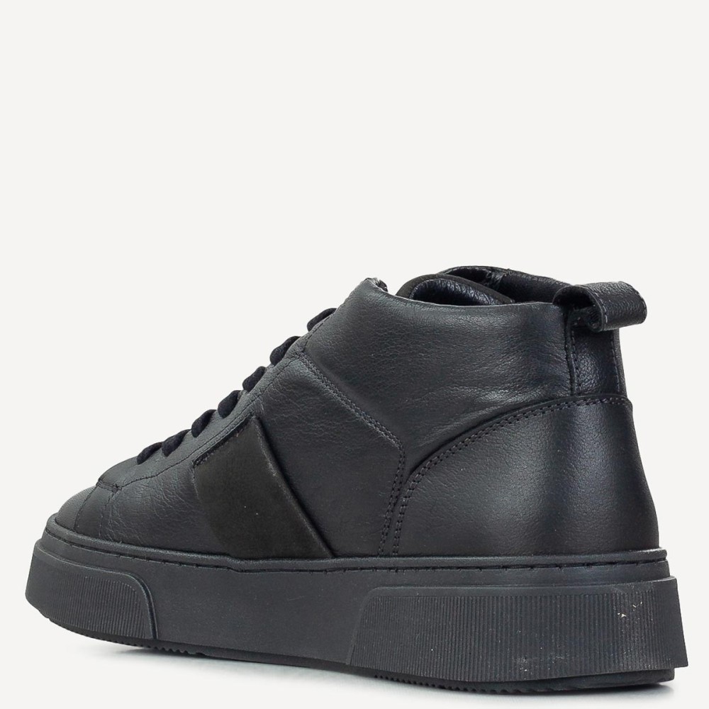 BOSS</br>Boss AZ520 PINA Ανδρικά Μποτάκια Μαύρο Δέρμα 