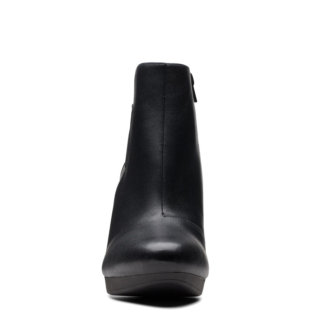 CLARKS</br>Γυναικεία Μποτάκια Μαύρο Δέρμα AMBYR RISE Clarks CLARKS</br>Γυναικεία Μποτάκια Μαύρο Δέρμα AMBYR RISE Clarks