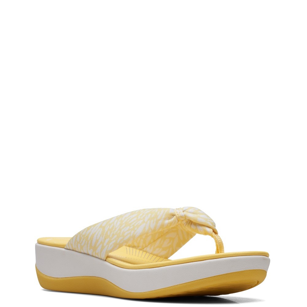 CLARKS</br>Γυναικείες Σαγιονάρες Κίτρινο ARLA GLISON2 Clarks