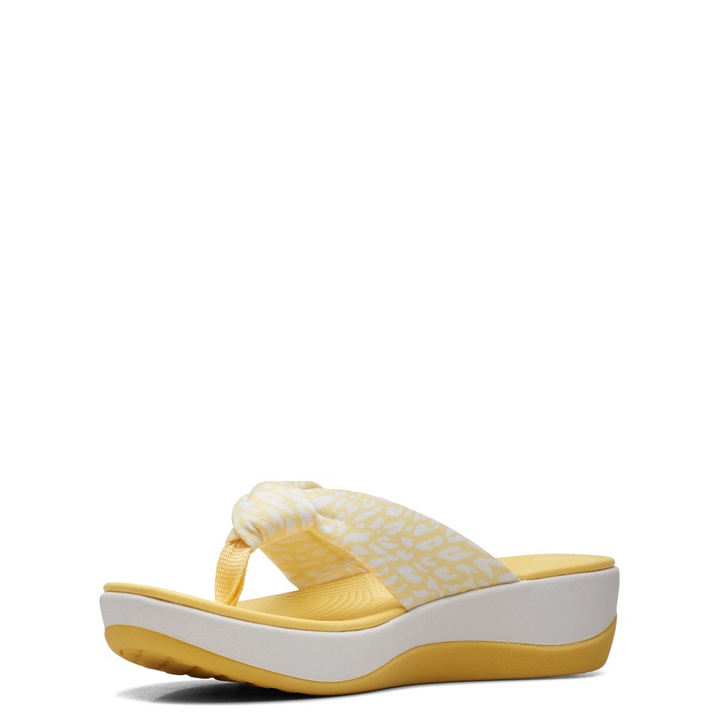 CLARKS</br>Γυναικείες Σαγιονάρες Κίτρινο ARLA GLISON2 Clarks