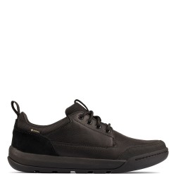 Ανδρικά Δετά Παπούτσια Μαύρο Δέρμα Gore-Tex® ASHCOMBE LO GTX Clarks