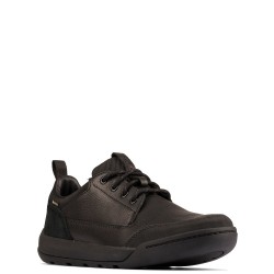 Ανδρικά Δετά Παπούτσια Μαύρο Δέρμα Gore-Tex® ASHCOMBE LO GTX Clarks