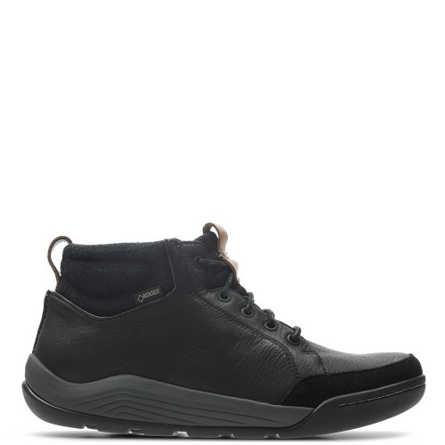 Ανδρικά Μποτάκια Μαύρο Δέρμα Gore-Tex® ASHCOMBE MID GTX Clarks Ανδρικά Μποτάκια Μαύρο Δέρμα Gore-Tex® ASHCOMBE MID GTX Clarks