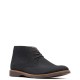 CLARKS</br>Ανδρικά Μποτάκια Μαύρο Δέρμα Nubuck ATTICUS LIMIT Clarks