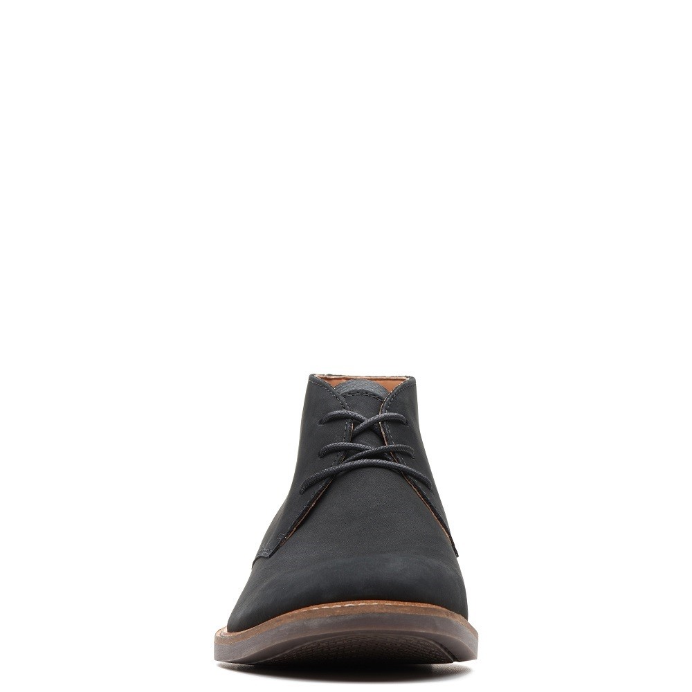 CLARKS</br>Ανδρικά Μποτάκια Μαύρο Δέρμα Nubuck ATTICUS LIMIT Clarks