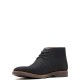 CLARKS</br>Ανδρικά Μποτάκια Μαύρο Δέρμα Nubuck ATTICUS LIMIT Clarks