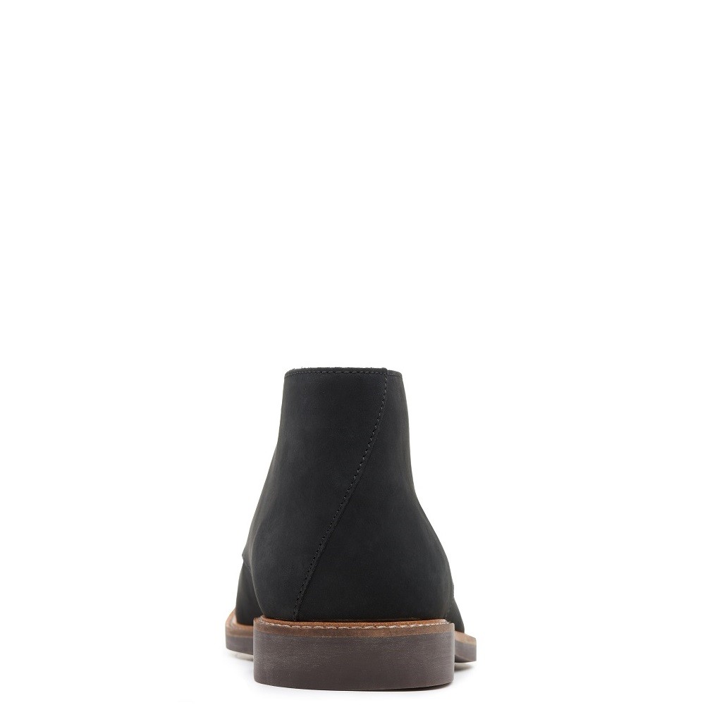 CLARKS</br>Ανδρικά Μποτάκια Μαύρο Δέρμα Nubuck ATTICUS LIMIT Clarks