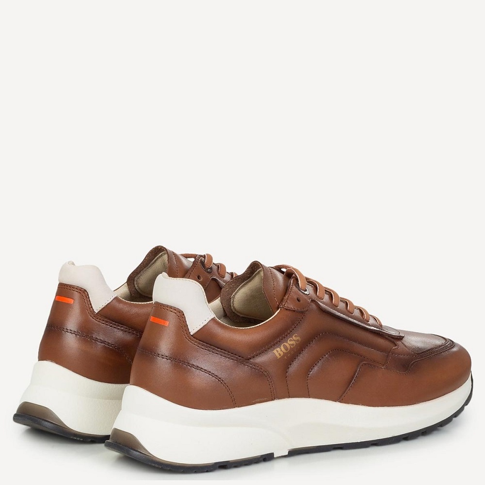 BOSS</br>Ανδρικά Sneakers Ταμπά Δέρμα B190/A BURN Boss BOSS</br>Ανδρικά Sneakers Ταμπά Δέρμα B190/A BURN Boss