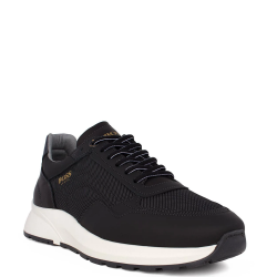 Ανδρικά Sneakers Μαύρο Δέρμα/Ύφασμα B190/A MONTREAL Boss