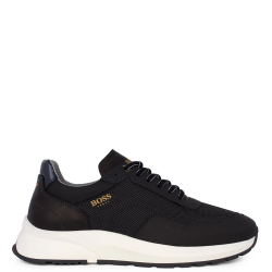 Ανδρικά Sneakers Μαύρο Δέρμα/Ύφασμα B190/A MONTREAL Boss