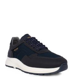 Ανδρικά Sneakers Μπλε Δέρμα/Ύφασμα B190/A MONTREAL Boss
