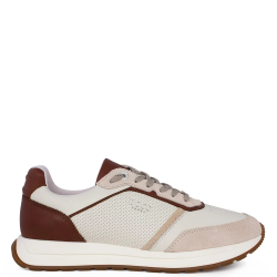 Ανδρικά Sneakers Μπεζ/Ταμπά Δέρμα B230/A INTER Boss