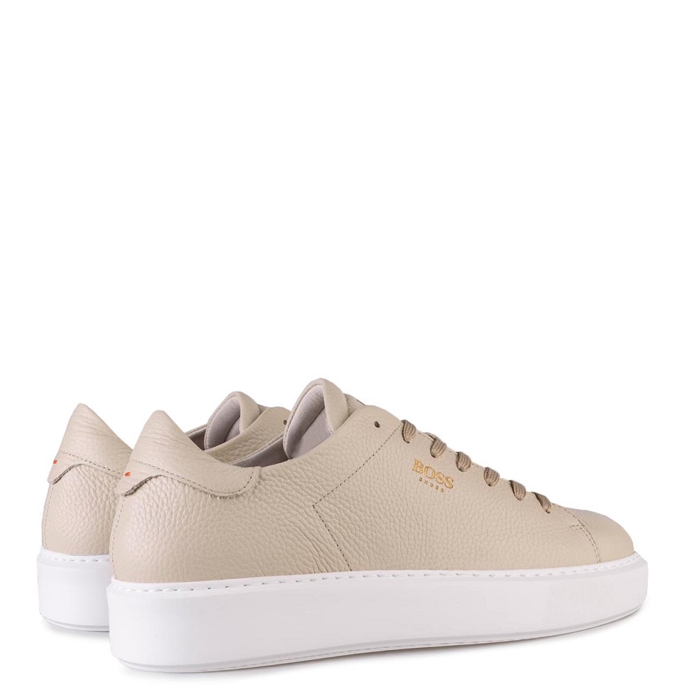 BOSS</br>Ανδρικά Sneakers Μπεζ Δέρμα B5720 TUMBLE Boss BOSS</br>Ανδρικά Sneakers Μπεζ Δέρμα B5720 TUMBLE Boss