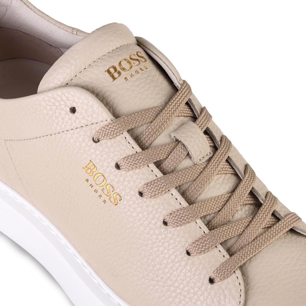BOSS</br>Ανδρικά Sneakers Μπεζ Δέρμα B5720 TUMBLE Boss BOSS</br>Ανδρικά Sneakers Μπεζ Δέρμα B5720 TUMBLE Boss