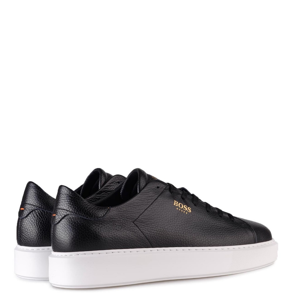 BOSS</br>Ανδρικά Sneakers Μαύρο Δέρμα B5720 TUMBLE Boss BOSS</br>Ανδρικά Sneakers Μαύρο Δέρμα B5720 TUMBLE Boss
