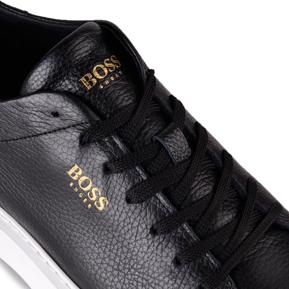BOSS</br>Ανδρικά Sneakers Μαύρο Δέρμα B5720 TUMBLE Boss BOSS</br>Ανδρικά Sneakers Μαύρο Δέρμα B5720 TUMBLE Boss