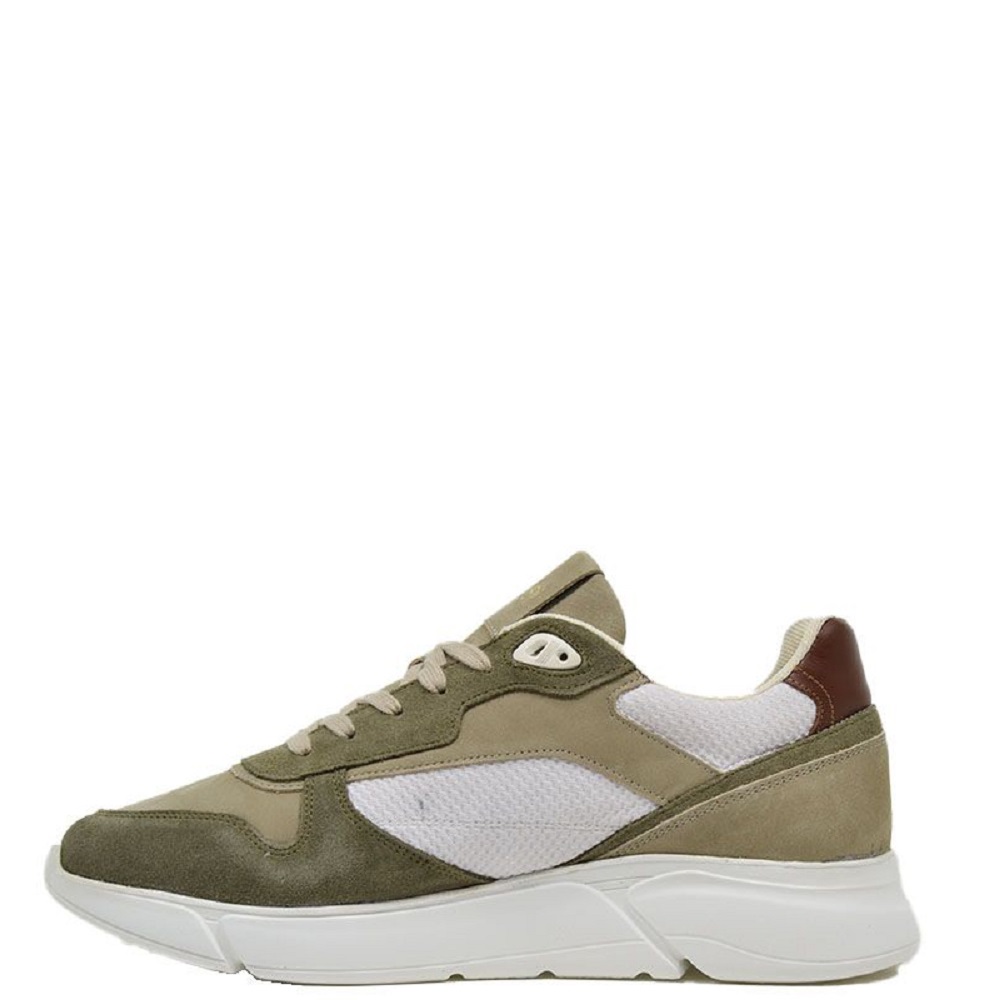 BOSS</br>Ανδρικά Sneakers Χακί Δέρμα/Ύφασμα B6930 VESUVIO Boss BOSS</br>Ανδρικά Sneakers Χακί Δέρμα/Ύφασμα B6930 VESUVIO Boss