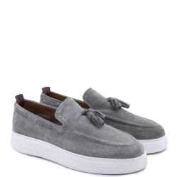 Ανδρικά Μοκασίνια/Loafers Γκρι Suede B7686 SUEDE Boss