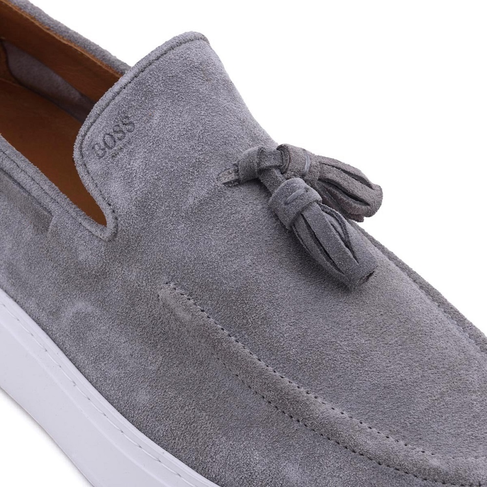 BOSS</br>Ανδρικά Μοκασίνια/Loafers Γκρι Suede B7686 SUEDE Boss BOSS</br>Ανδρικά Μοκασίνια/Loafers Γκρι Suede B7686 SUEDE Boss