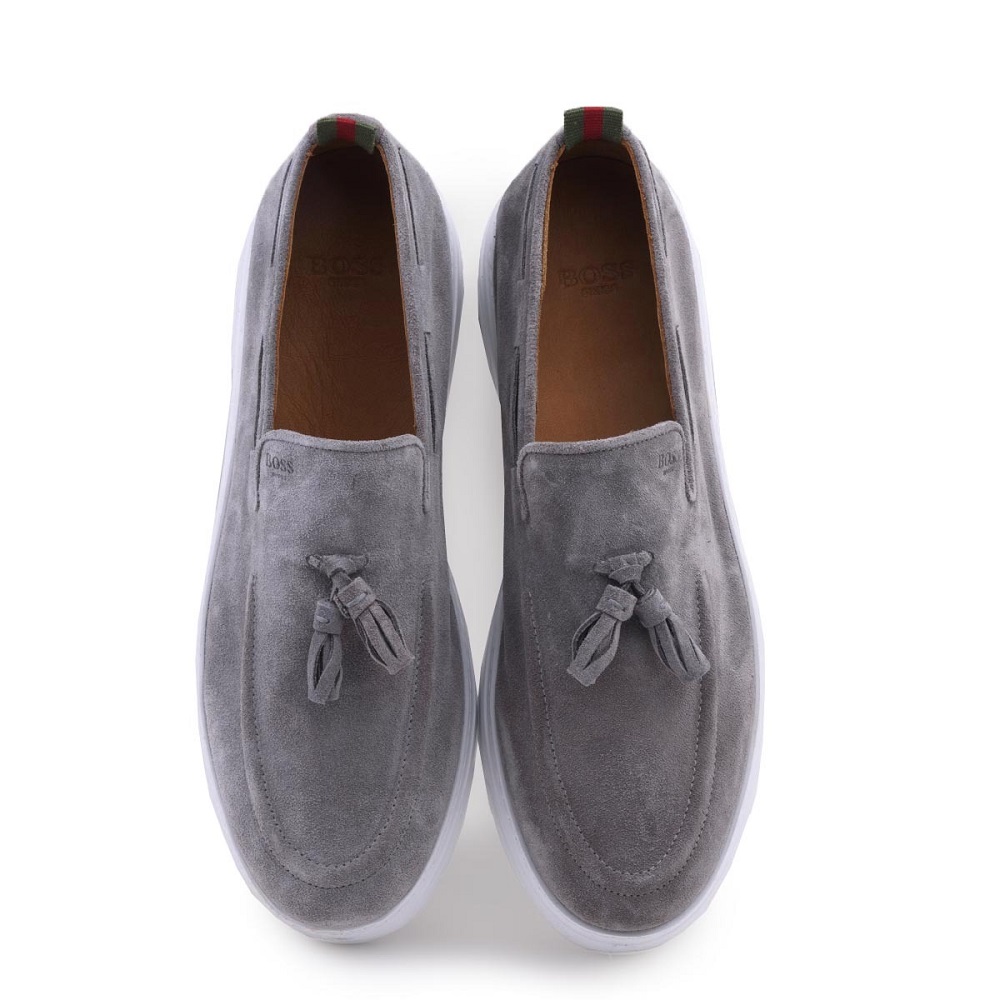 BOSS</br>Ανδρικά Μοκασίνια/Loafers Γκρι Suede B7686 SUEDE Boss BOSS</br>Ανδρικά Μοκασίνια/Loafers Γκρι Suede B7686 SUEDE Boss