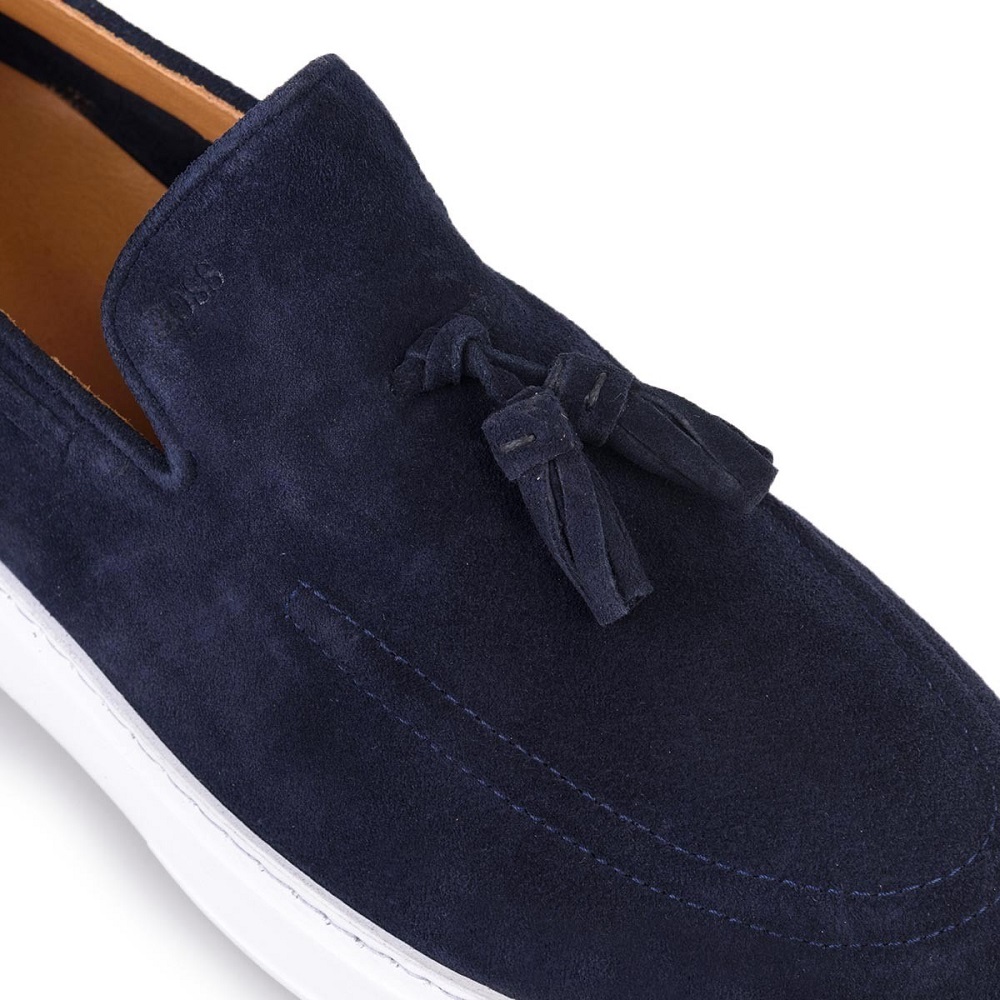 BOSS</br>Ανδρικά Μοκασίνια/Loafers Μπλε Suede B7686 SUEDE Boss BOSS</br>Ανδρικά Μοκασίνια/Loafers Μπλε Suede B7686 SUEDE Boss