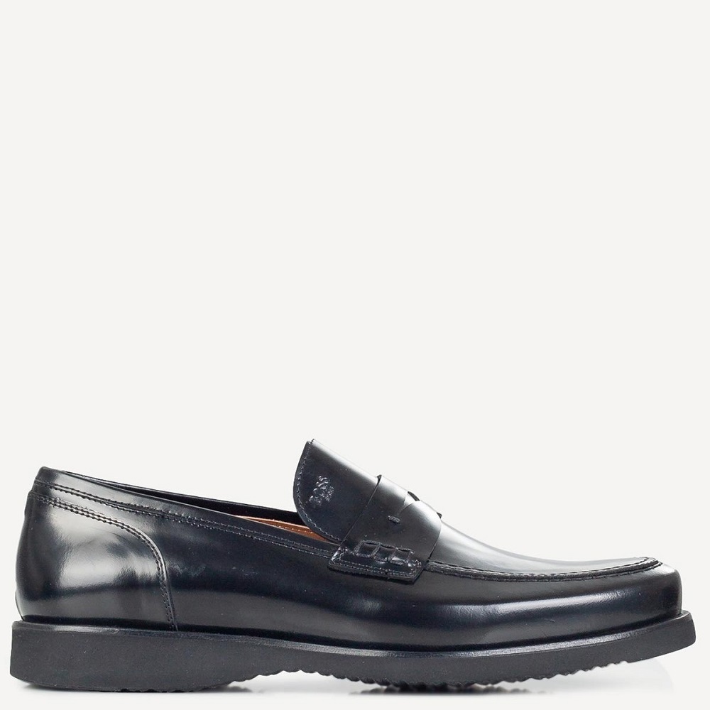 BOSS</br>Ανδρικά Μοκασίνια/Loafers Μαύρο Δέρμα B7745 BERGAMO Boss BOSS</br>Ανδρικά Μοκασίνια/Loafers Μαύρο Δέρμα B7745 BERGAMO Boss