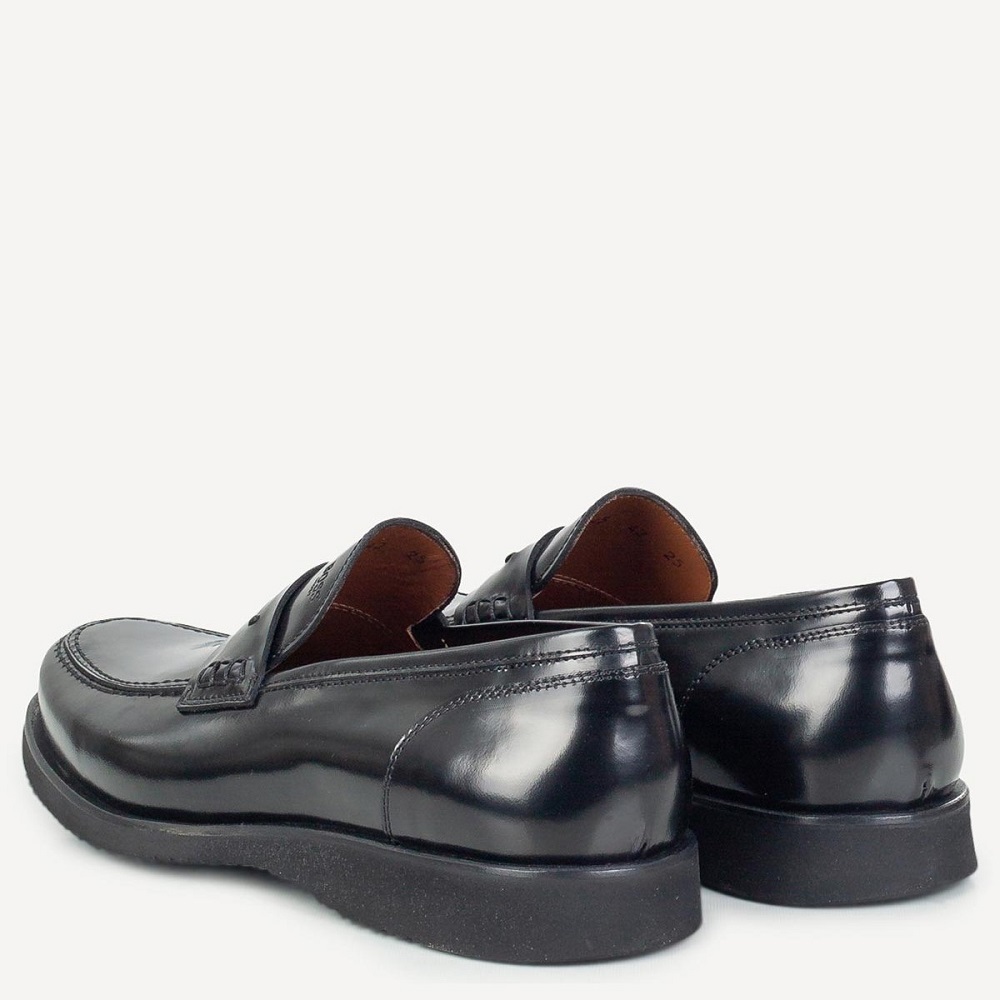 BOSS</br>Ανδρικά Μοκασίνια/Loafers Μαύρο Δέρμα B7745 BERGAMO Boss BOSS</br>Ανδρικά Μοκασίνια/Loafers Μαύρο Δέρμα B7745 BERGAMO Boss
