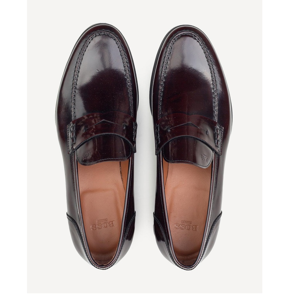 BOSS</br>Ανδρικά Μοκασίνια/Loafers Μπορντώ Δέρμα B7745 FLORENTIK Boss BOSS</br>Ανδρικά Μοκασίνια/Loafers Μπορντώ Δέρμα B7745 FLORENTIK Boss